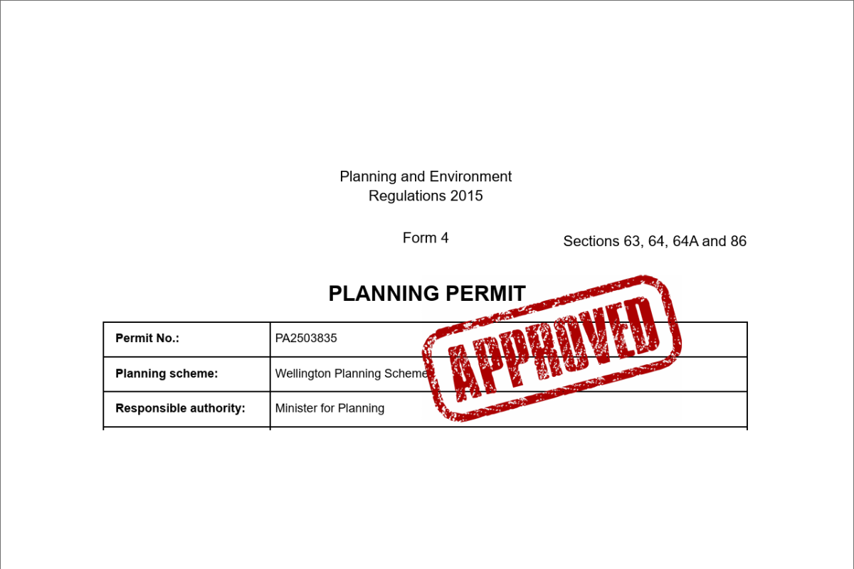 Planning Permit Approved